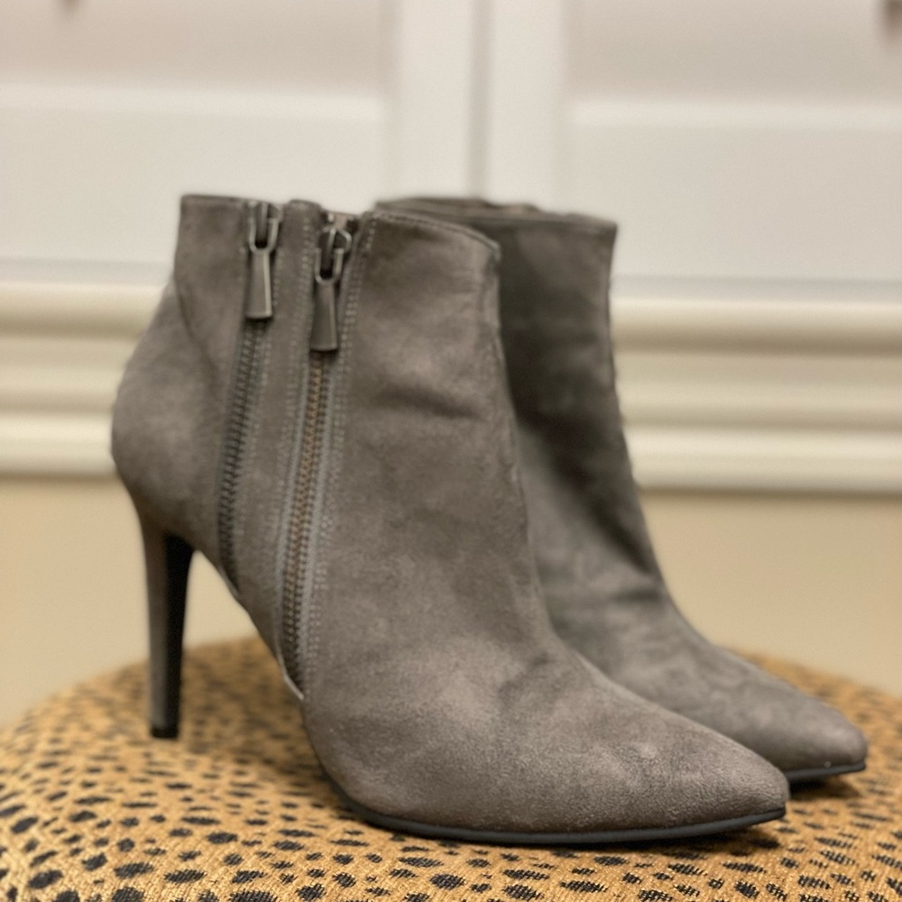 Abound ankle booties. Grey suede size 7